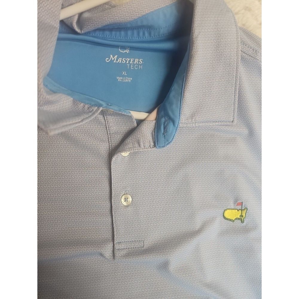 Masters Light Blue Polo with Yellow Logo